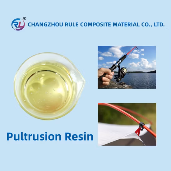 Resina poliestere insatura di buona rigidità per la pultrusione di canne da pesca, pali per tende, griglie